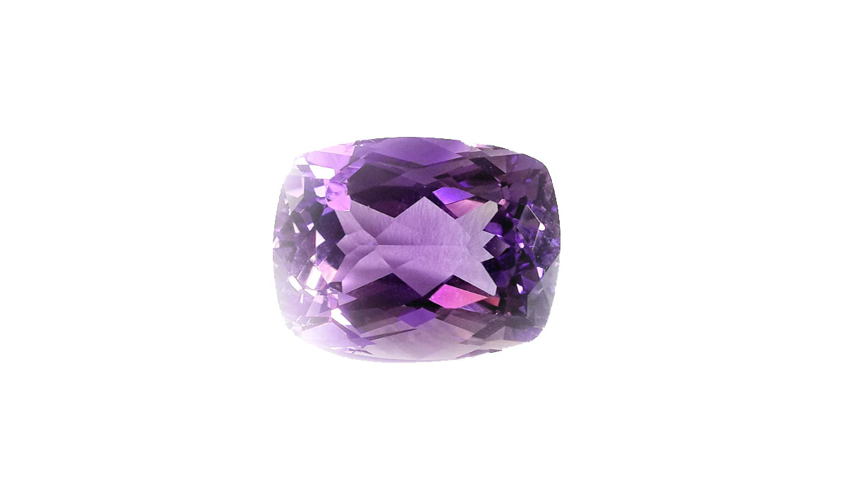 紫色とピンク色バイカラーの美しいアメジスト宝石。